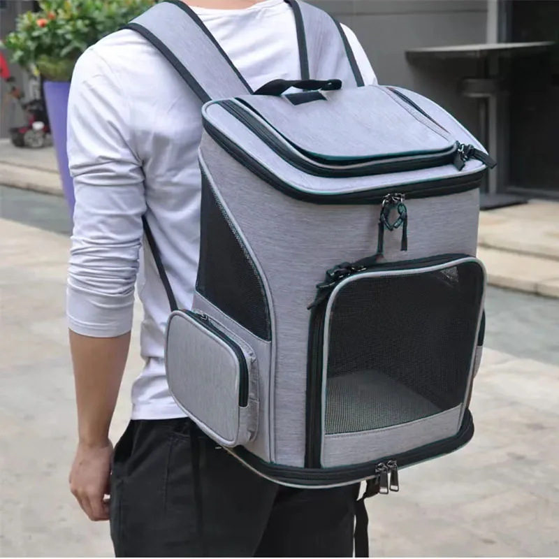 Breathable Pet Cat Carrier Backpack Foldable Pet Carrier Transport Travel Bag Expandable Large Capacity Creative for Cats Dogs - Image 4