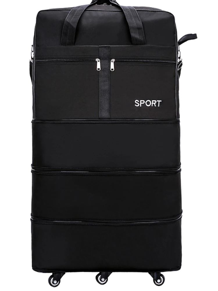 Large Capaci Travel Bag with Staed Universal Wheels for Air Cargo Moving Bag Lage Bag for Studng Abroad And Moving - Image 3