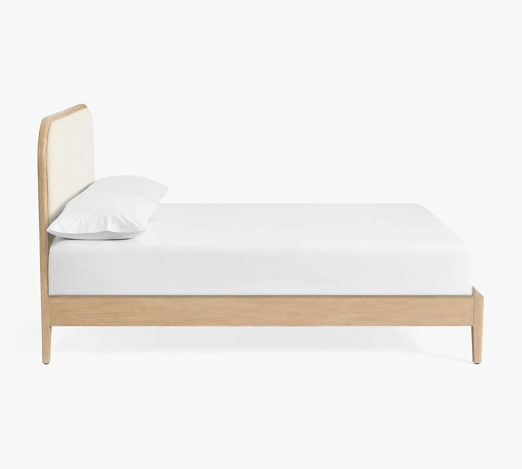 New Design Luxury Modern Home Hotel Bed American Style Solid Wood Bed Bedroom Oak Platform Bed - Image 3