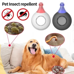 Pet Insect Repellent Portable USB Mosquito Repeller Ultrasonic Flea Tick Pest Anti-Mosquito With Hook Repeller For Pets Dog