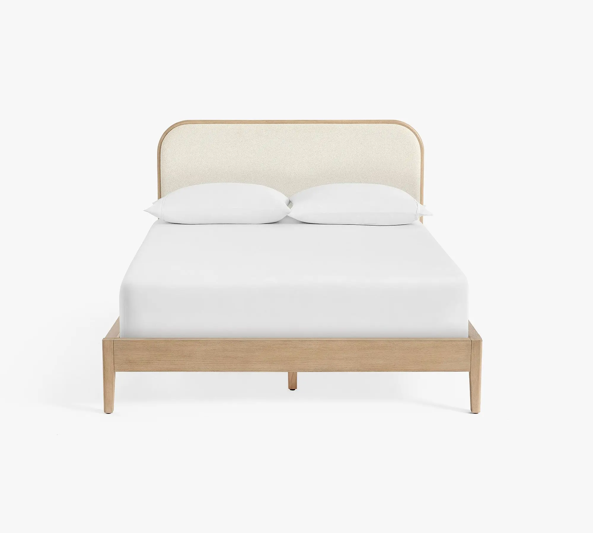 New Design Luxury Modern Home Hotel Bed American Style Solid Wood Bed Bedroom Oak Platform Bed - Image 2