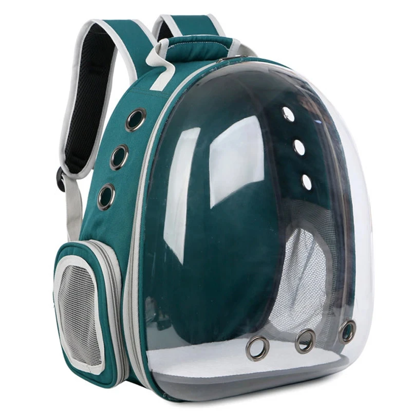 Cat Pet Carrier Backpack - Transparent Capsule Bubble Design, Breathable for Small Animals (Puppy/Kitty/Bird), Ideal for Travel - Image 3