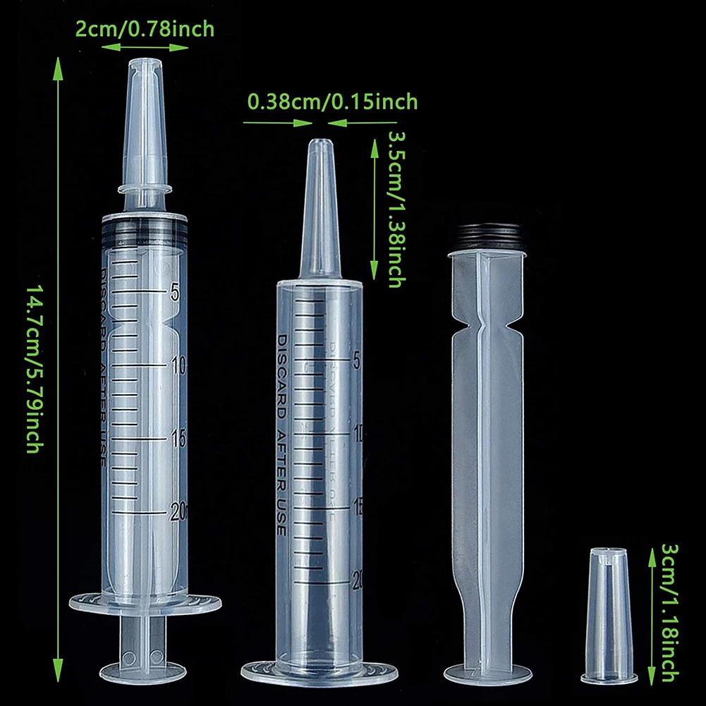 20ml Reusable Pump Glue Filling Liquid Syringe Nutrient Sterile Health Without Needle Watering Refilling for Animal Food Feeding - Image 4