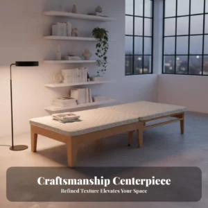 Expandableable Daybed Double-purposeUse Design Pull-Extendable Armchair Bed Space-Saving Easy Assembly for Hosts