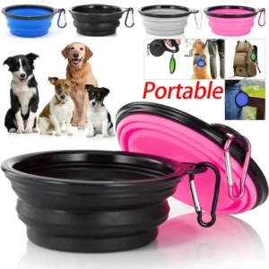 Dog Bowl Pet Collapsible Bowls, Collapsible Dog Water Bowls for Cats Dogs, Portable Pet Feeding Watering Dish for Walking Parkin