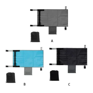 Linen Portable Airplane Seat Expander For Toddler Travel Space-saving Airplane Seat Expanders black