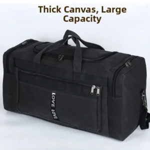 Large Capaci Canvas Travel Bag Handheld Suitcase Multi-layered Clothing Bapa Retro Sle Youth Travel Bag Foldable