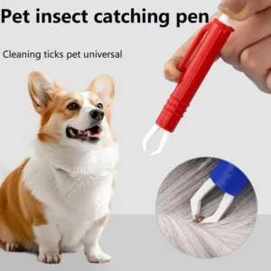 Portable Pet Groom Auxiliary Tools Mini Mite Tick Remover Tweezers for Dog Cat Flea Eliminate GPJYP03