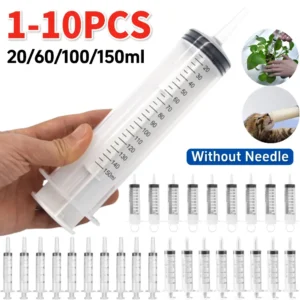150ml 100ml 60ml 20ml Syringe Glue Filling Feeding Syringe Nutrient Sterile Health Without Needle Watering Refilling