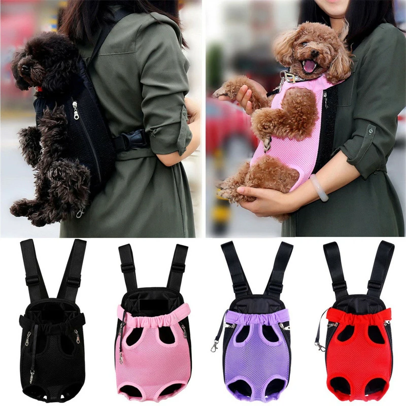 Pet Dog Carrier Backpack Portable Travel Pet Dog Carrier Backpack Mesh Carrier Front Bag for Small Dog Cats Outdoor Travel - Image 6