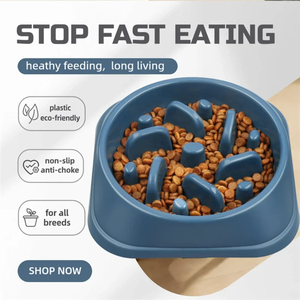 Slow Feeder Dog Bowl Anti Choking Watering & Feeding Supplies Puzzle Feeder Bowl Non-slip Slow Eat Bowl for Dogs Large Small - Image 2